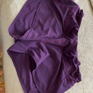 size 8 purple lulu speed shorts